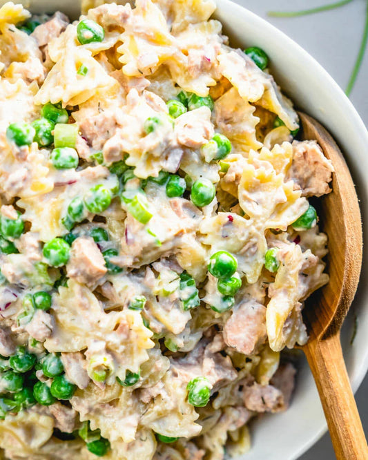 Pantry Tuna Pasta Salad with Peas