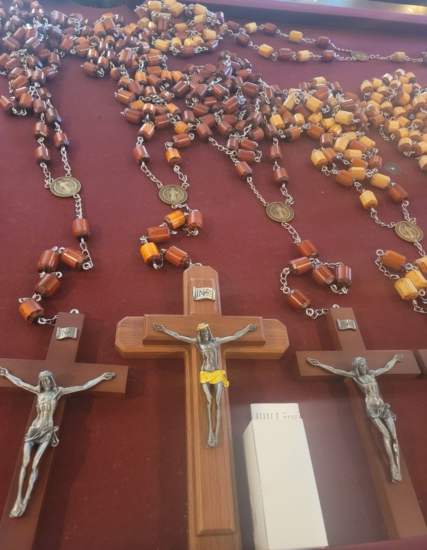 Handmade Hardwood Wall Rosary- Pediatric Fundraiser