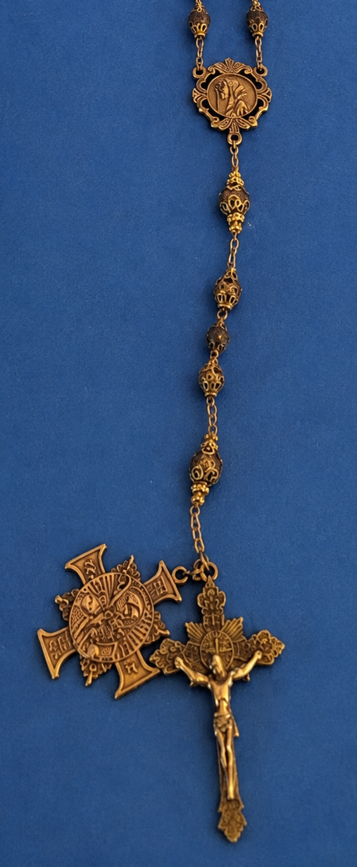 Vintage Italian St. Benedict Rosary