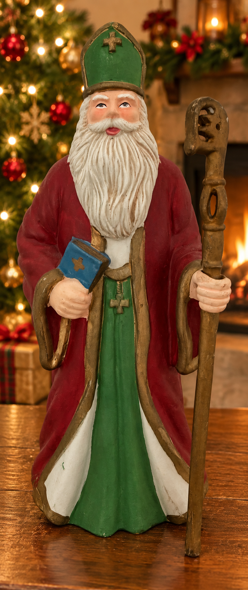 St. Nicholas Porcelain Bisque Figurine — From a Closed Convent