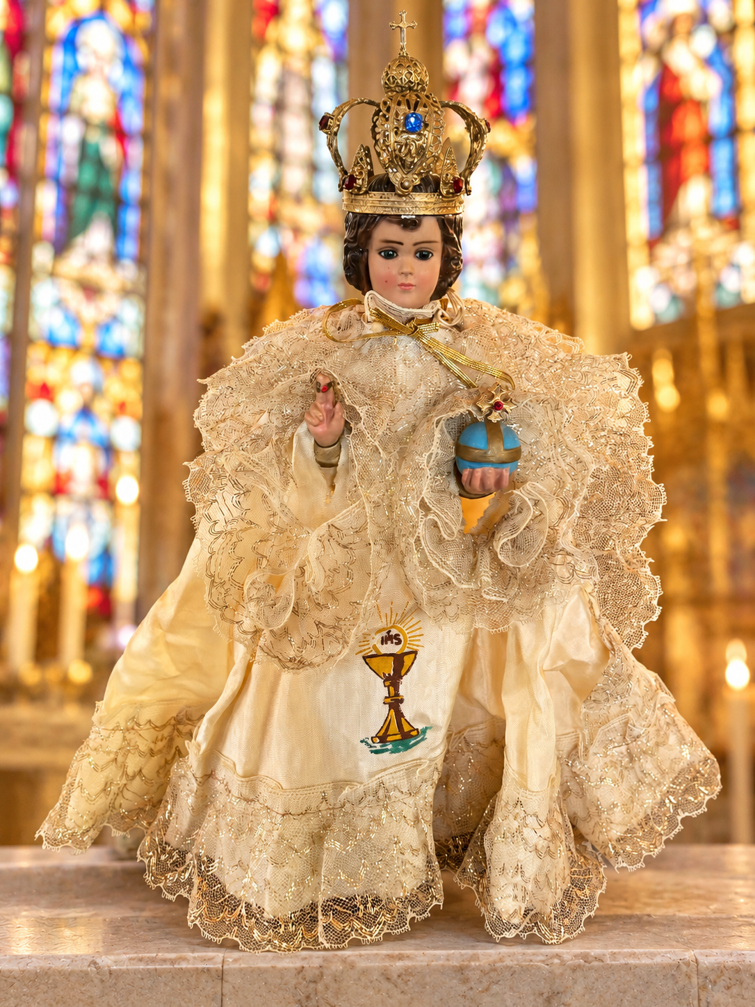 1963 vintage Infant Jesus of Prague comes from a now-closed nuns’ convent