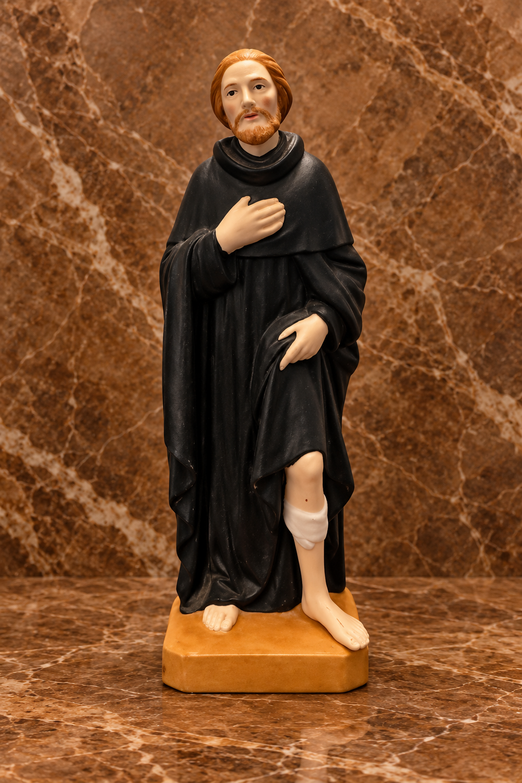 St. Peregrine Porcelain Bisque Figurine — A Convent Treasure