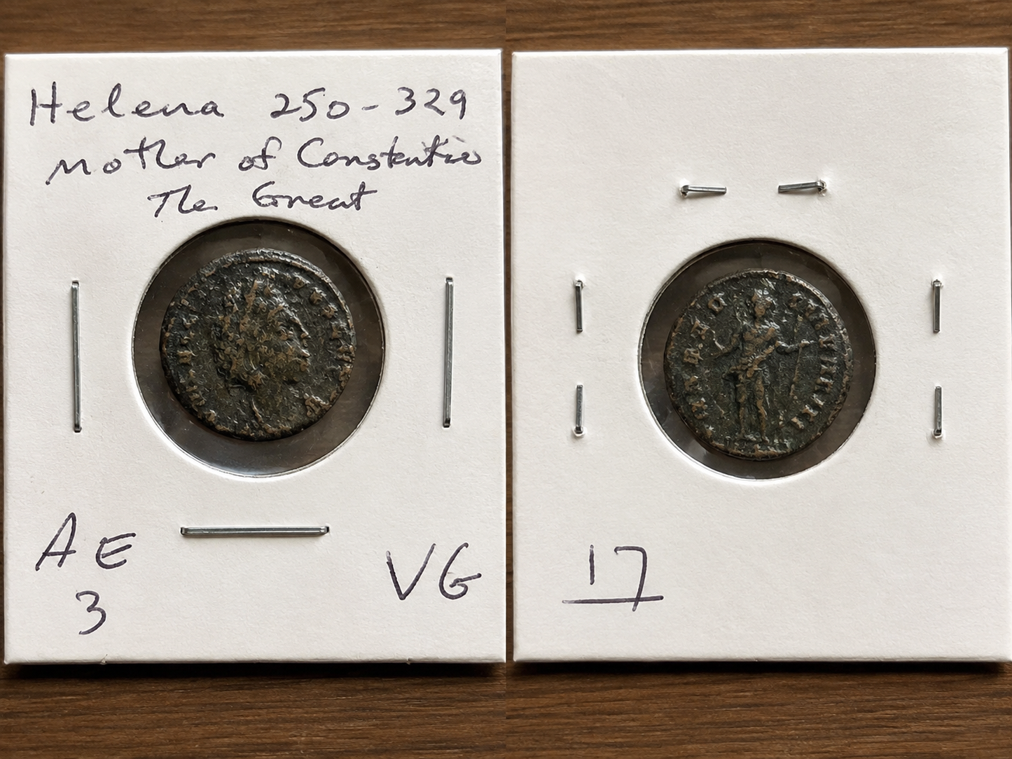 Ancient Roman Bronze Coin of St. Helena — Mother of Constantine the Great — Nearly 1,700 Years Old