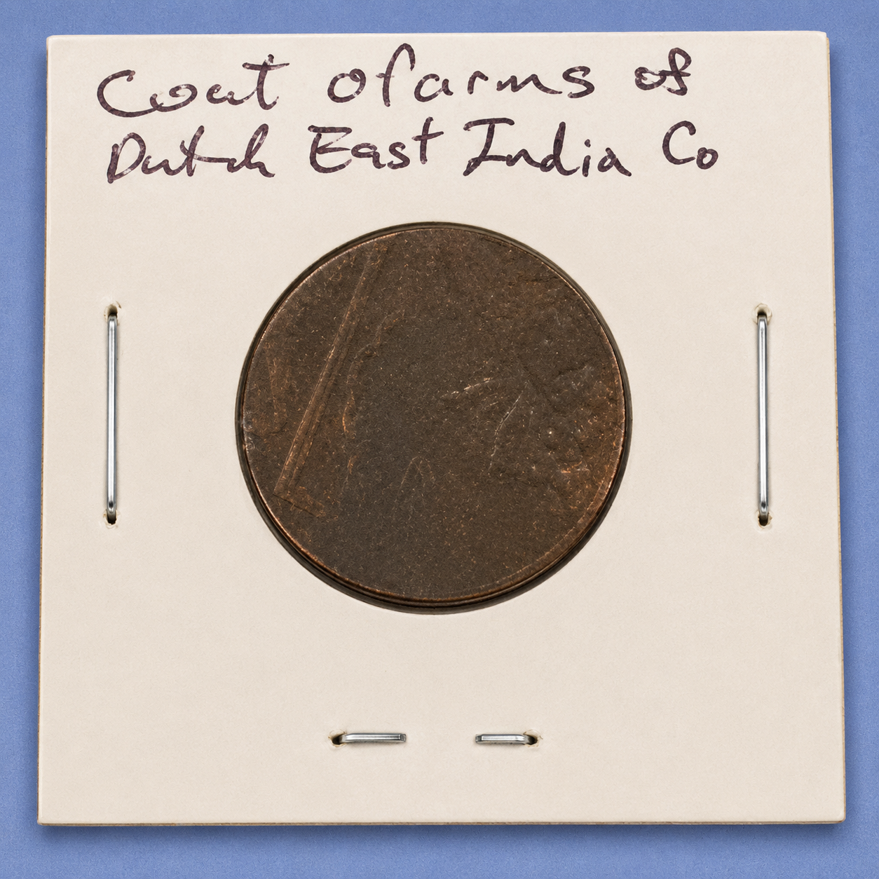 1790-Dated Dutch VOC East India Company Copper Double Duit