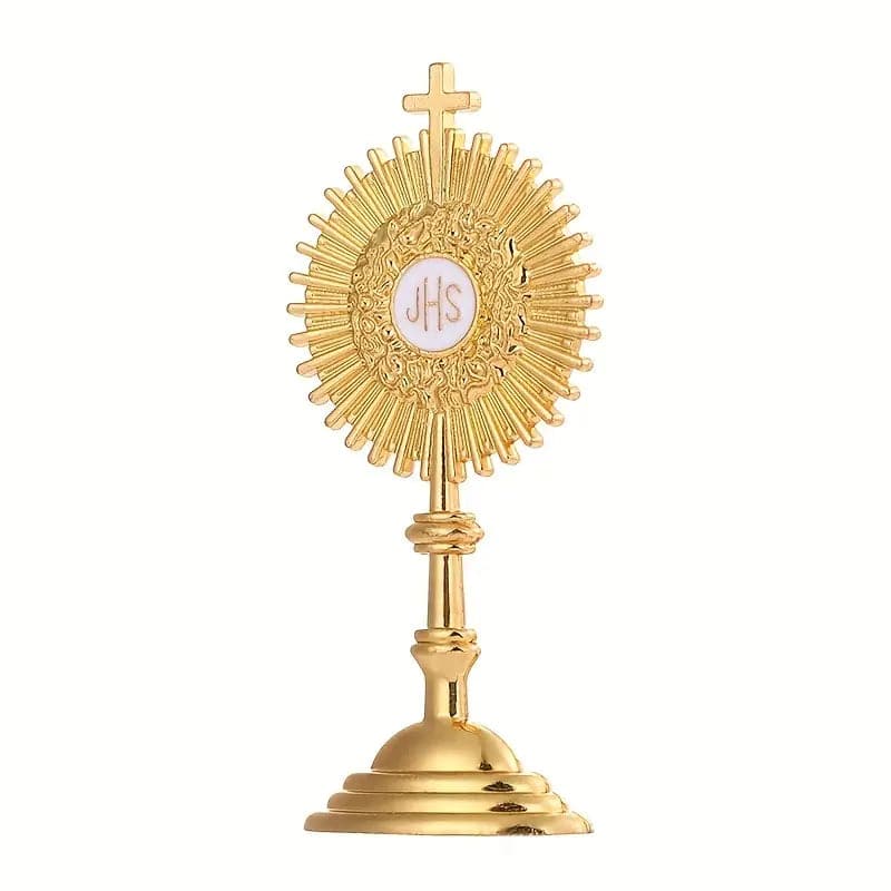 Miniature Monstrance touched to 1st class Relic of True Cross