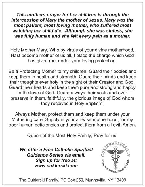 E-Prayer Card - A Mother's Prayer