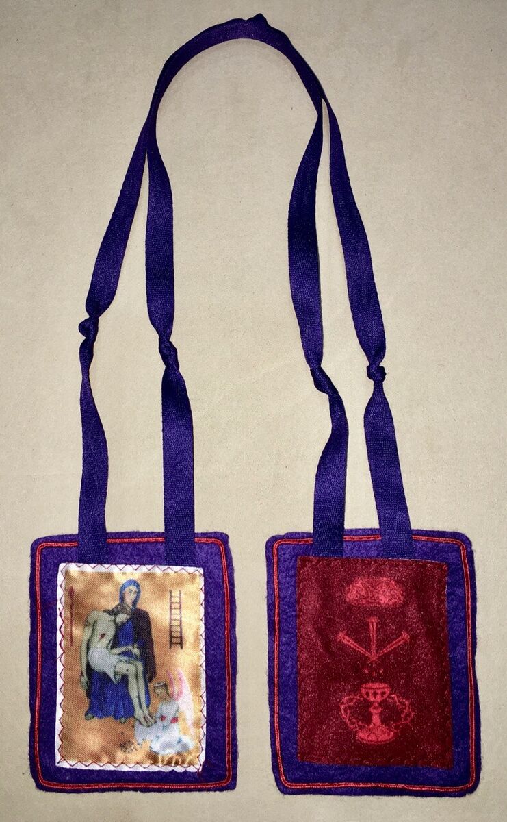 Hand-sewn Home Scapular of Blessing & Protection (The Purple Scapular) - Pediatric Fundraiser
