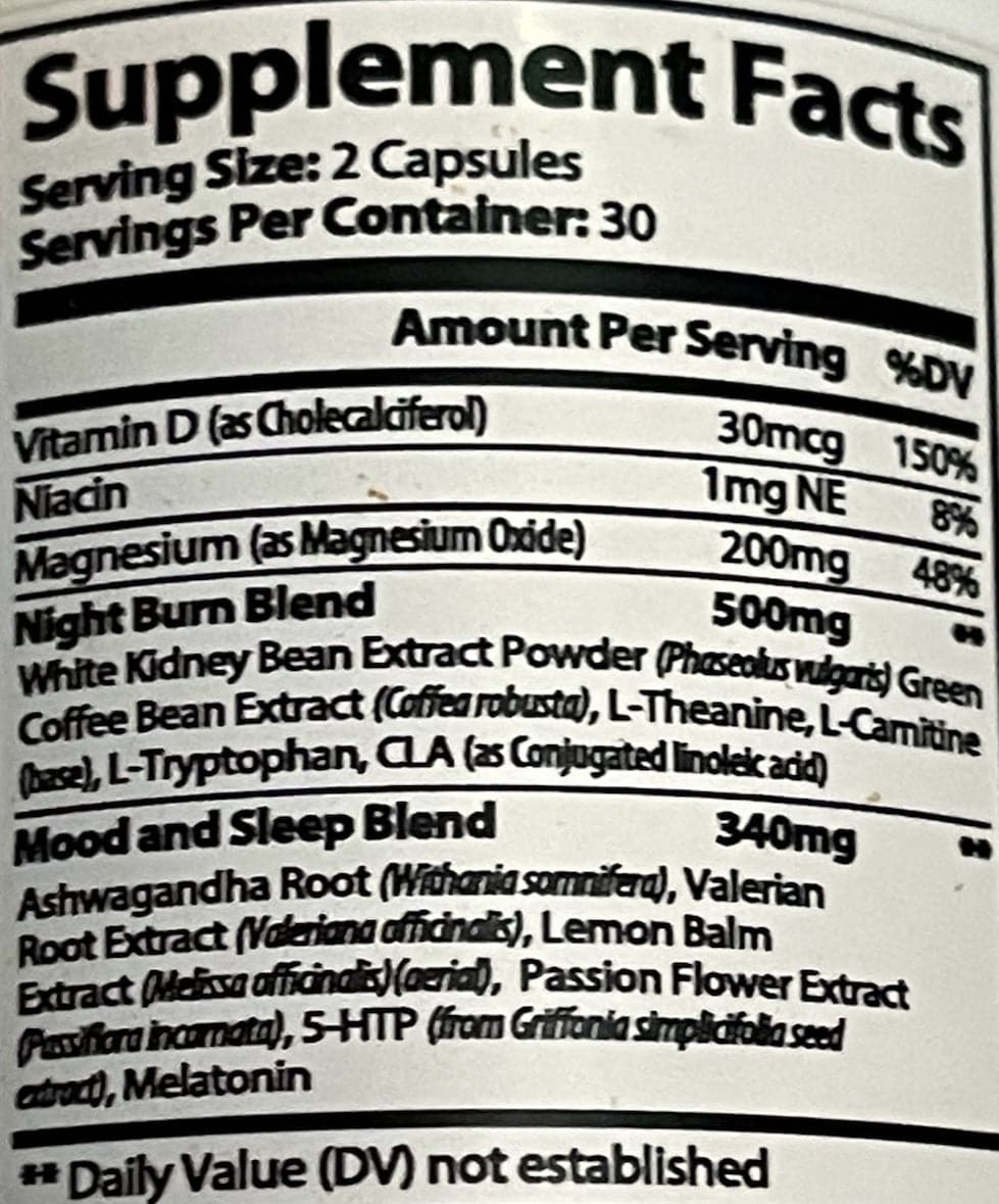 Night Time Fat Burner
