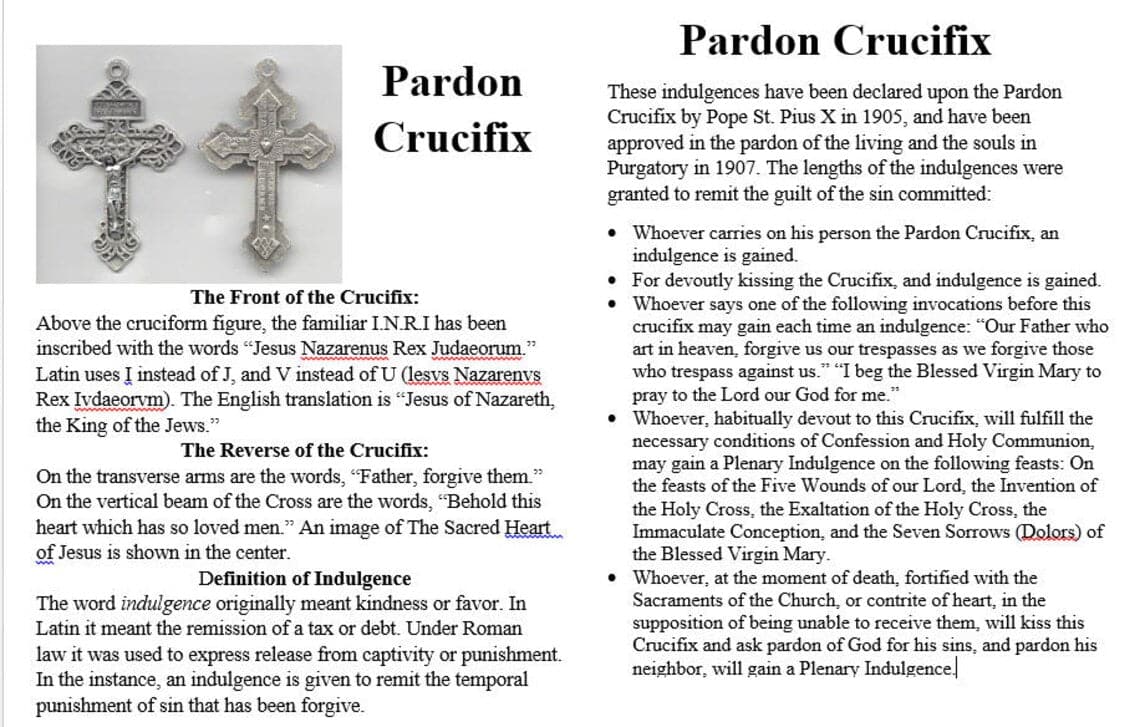 Handmade Heirloom Rosary with Pardon Crucifix- Pediatric Fundraiser
