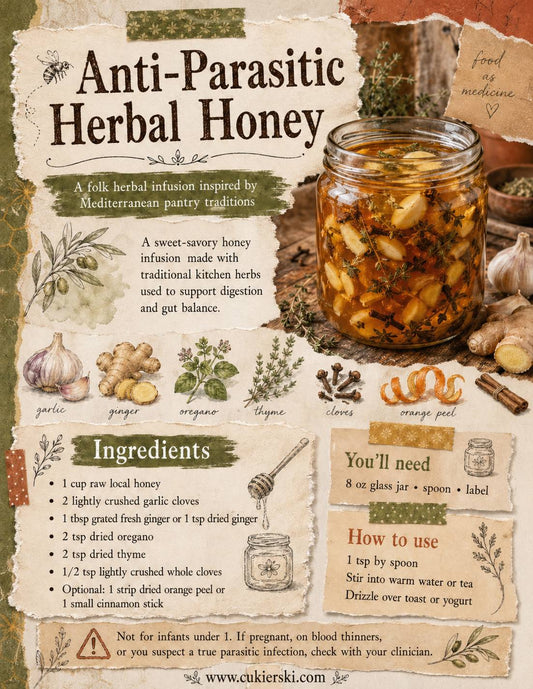 How to Make Anti-Parasitic Herbal Honey