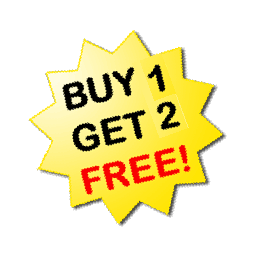 BUY 1, GET 2 FREE!
