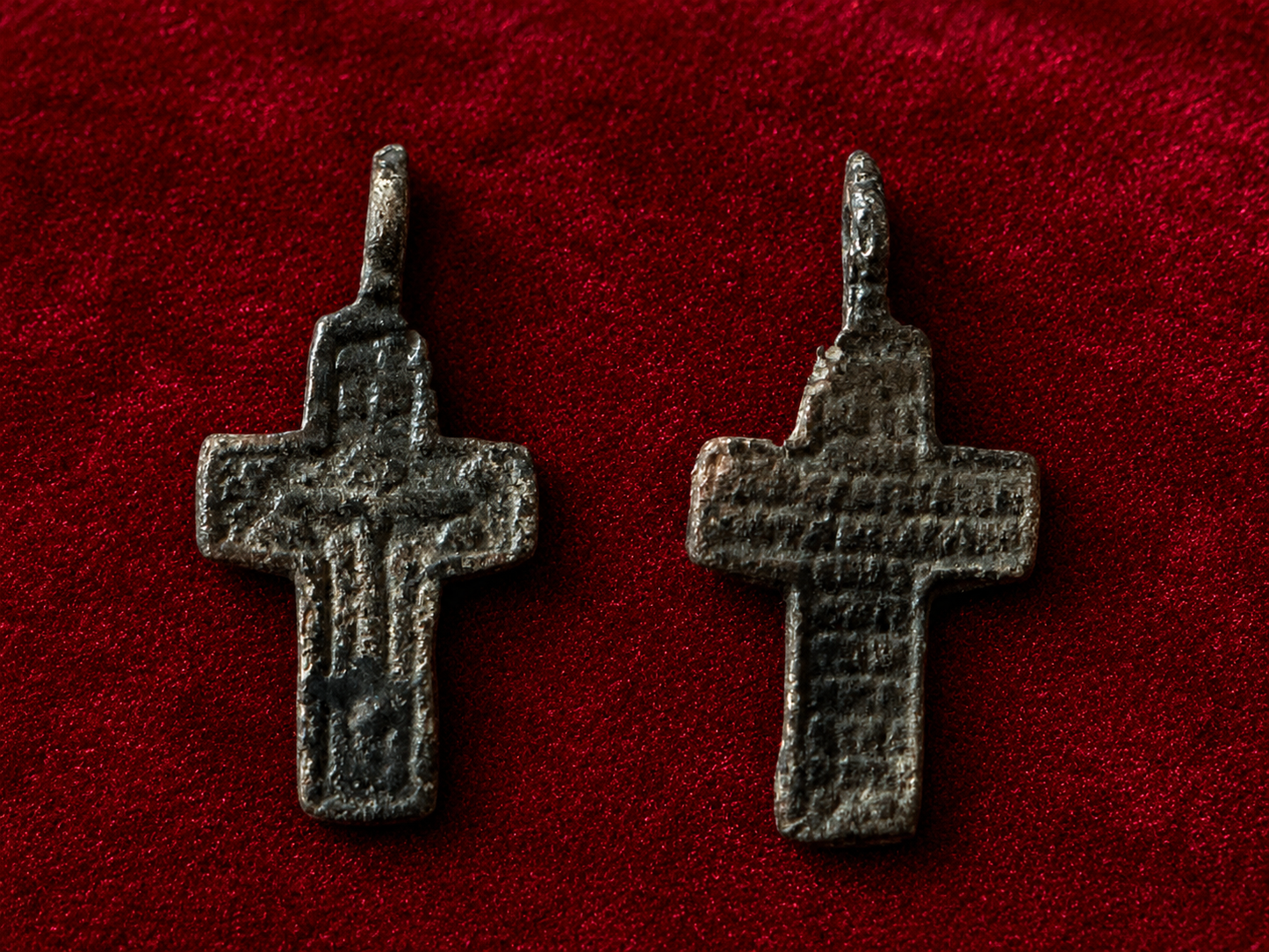 Antique Russian Old Believer Male Baptismal Cross
