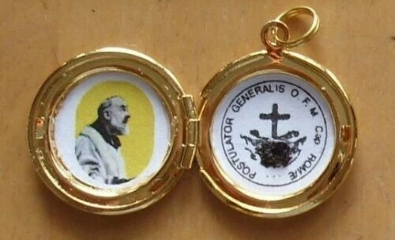 St. Padre Pio Relic Locket — Pediatric Mission