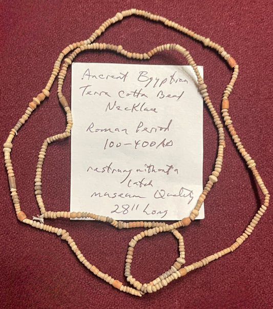 Egyptian terra cotta bead necklace 100-400 AD - Pediatric Fundraiser