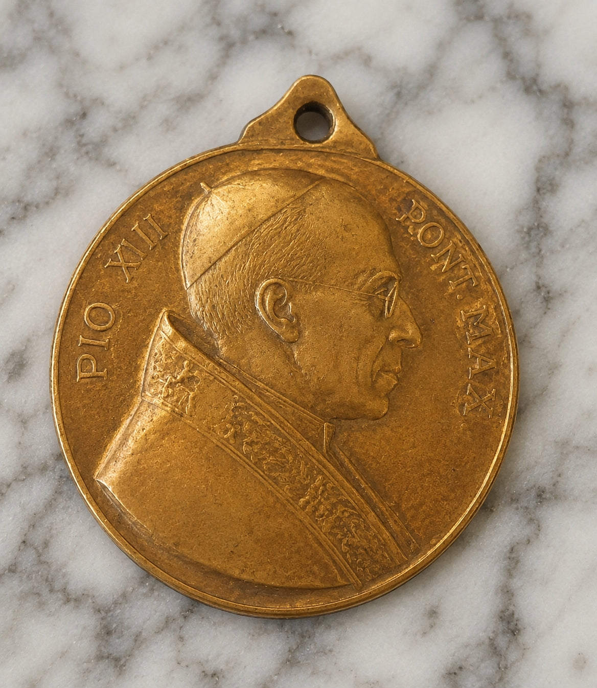 Vintage Pope Pius XII Holy Year Medal (c. 1950) with Original Box