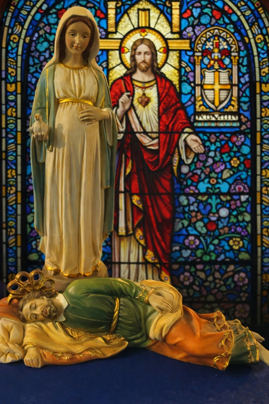 Expecting Blessed Mother & Sleeping St. Joseph Statue Set - Pediatric Mission