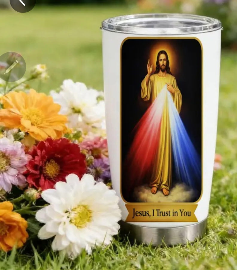 Jesus I trust in You 20 oz Stainless Steel Insulated Tumbler