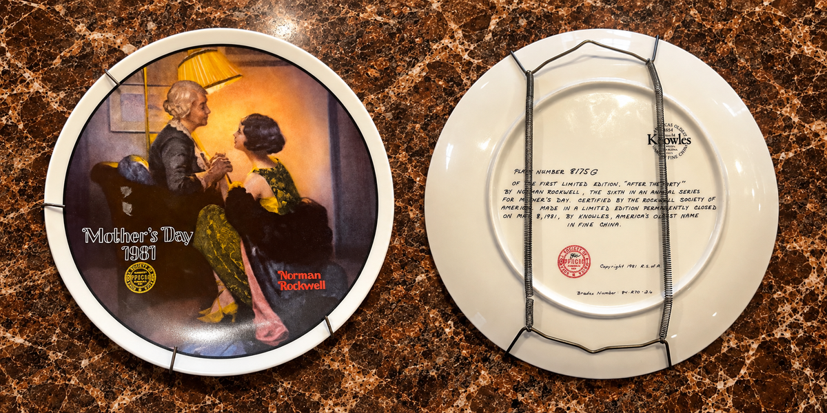 Vintage Norman Rockwell Limited-Edition Plate