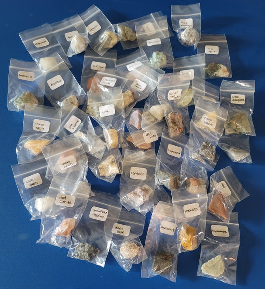Vintage Labeled Mineral & Crystal Rock Collection