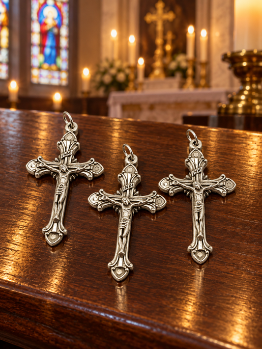Crucifixes touched to the True Cross-package of 3