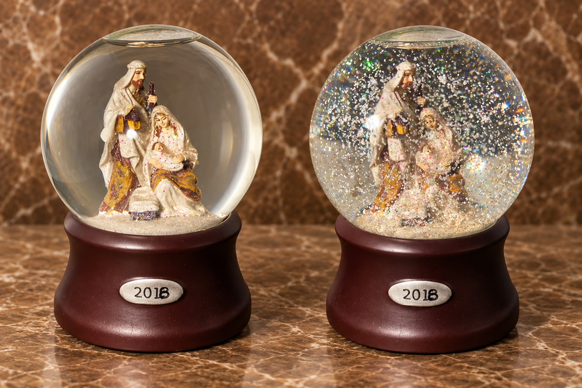 Holy Family Musical Snow Globe — A Convent Treasure