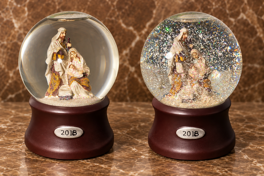 Holy Family Musical Snow Globe — A Convent Treasure