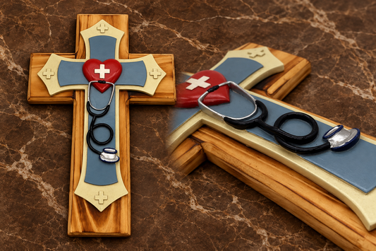 Faith & Healing — Large Physician or Nurse Wall Cross