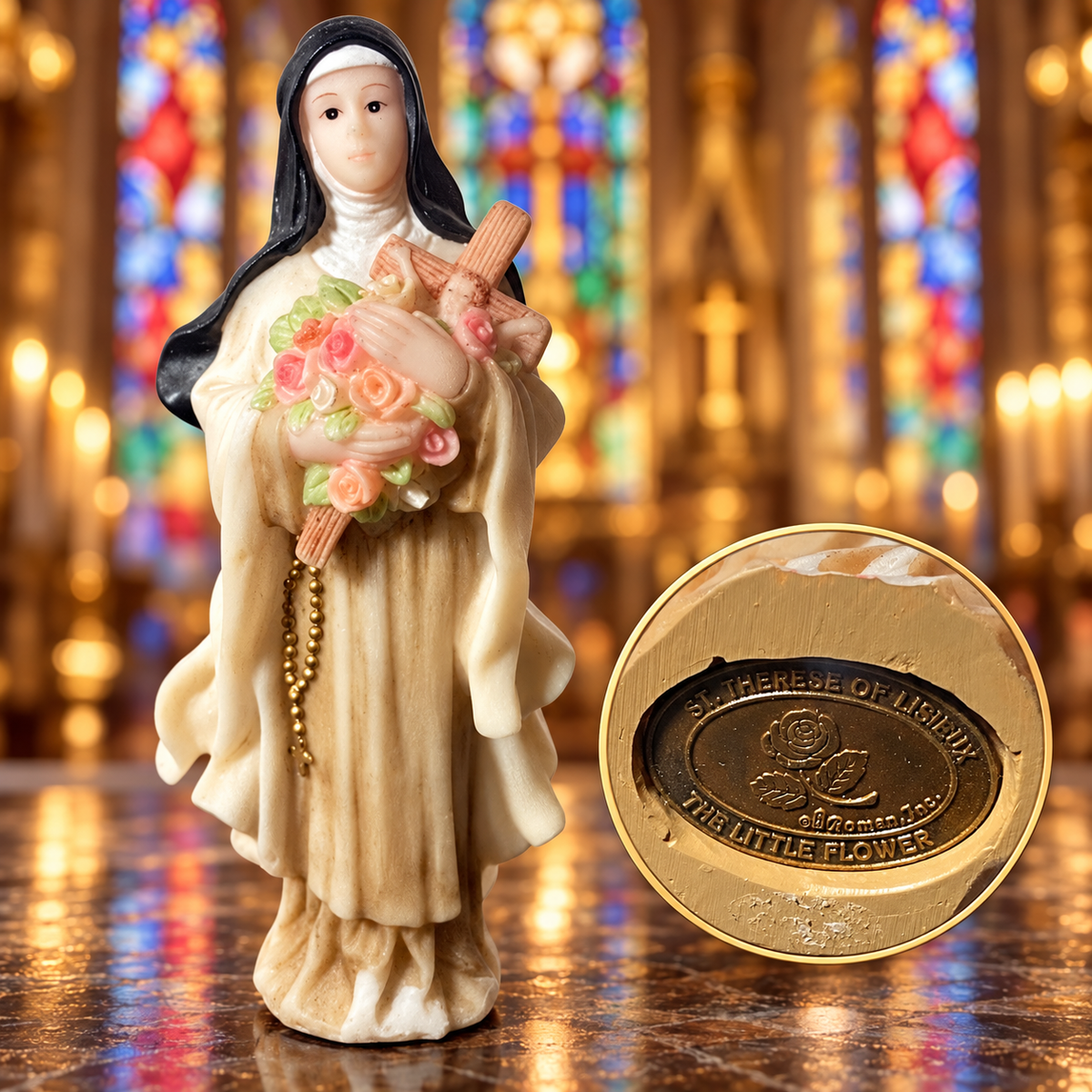 St. Thérèse of Lisieux “The Little Flower” Statue — Roman Inc.