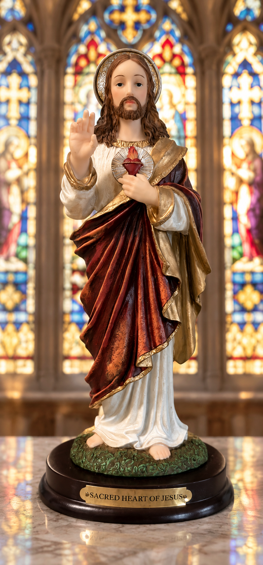 Vintage Sacred Heart of Jesus Statue — Roman Inc.