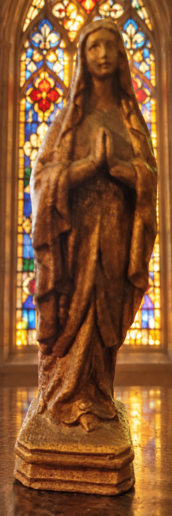 Vintage Blessed Mother Statue