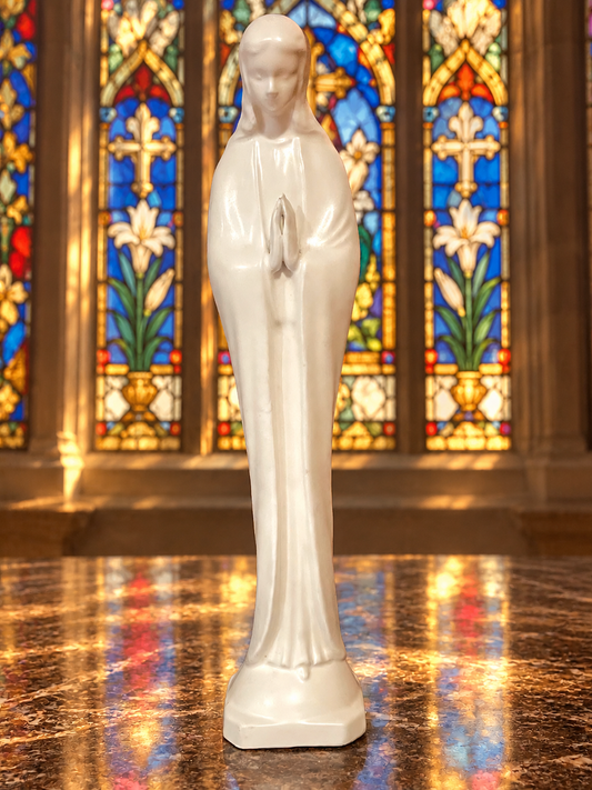 Vintage Napcoware Praying Madonna – 12-Inch Porcelain Statue – Made in Japan