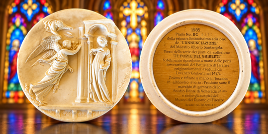 The Annunciation — 1985 Italian Relief Collector Plate • 8¼ Inches