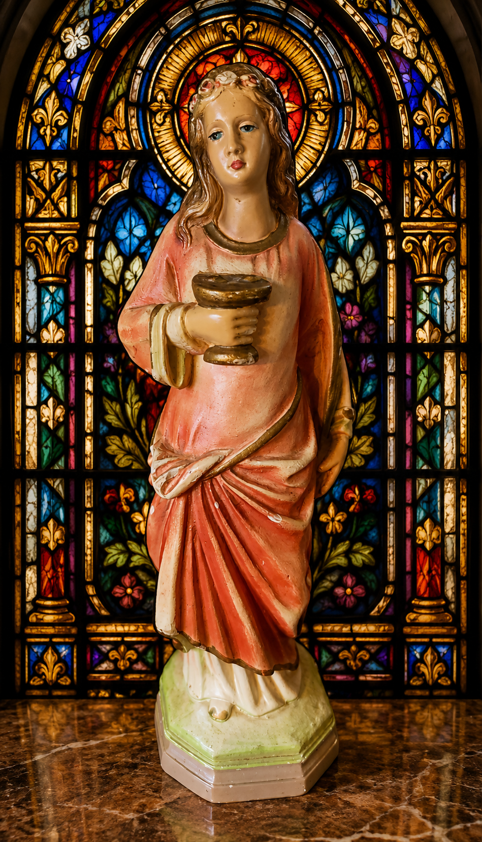 VINTAGE ST. LUCY STATUE — FROM A CLOSED CONVENT