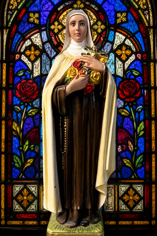 Vintage Italian St. Thérèse of Lisieux Statue – From a Closed Convent