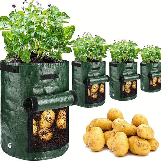 10 Gallon Grow Bags With Flap And Handles-4 pack - Pediatric Fundraiser