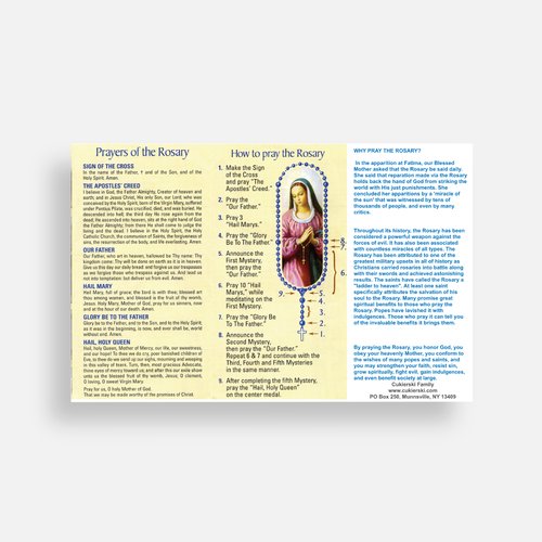 How To Pray the Rosary-100 large cards
