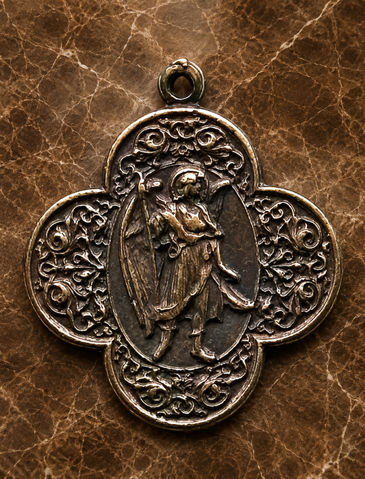 Bronze St. Raphael the Archangel Medal (cast from an antique)