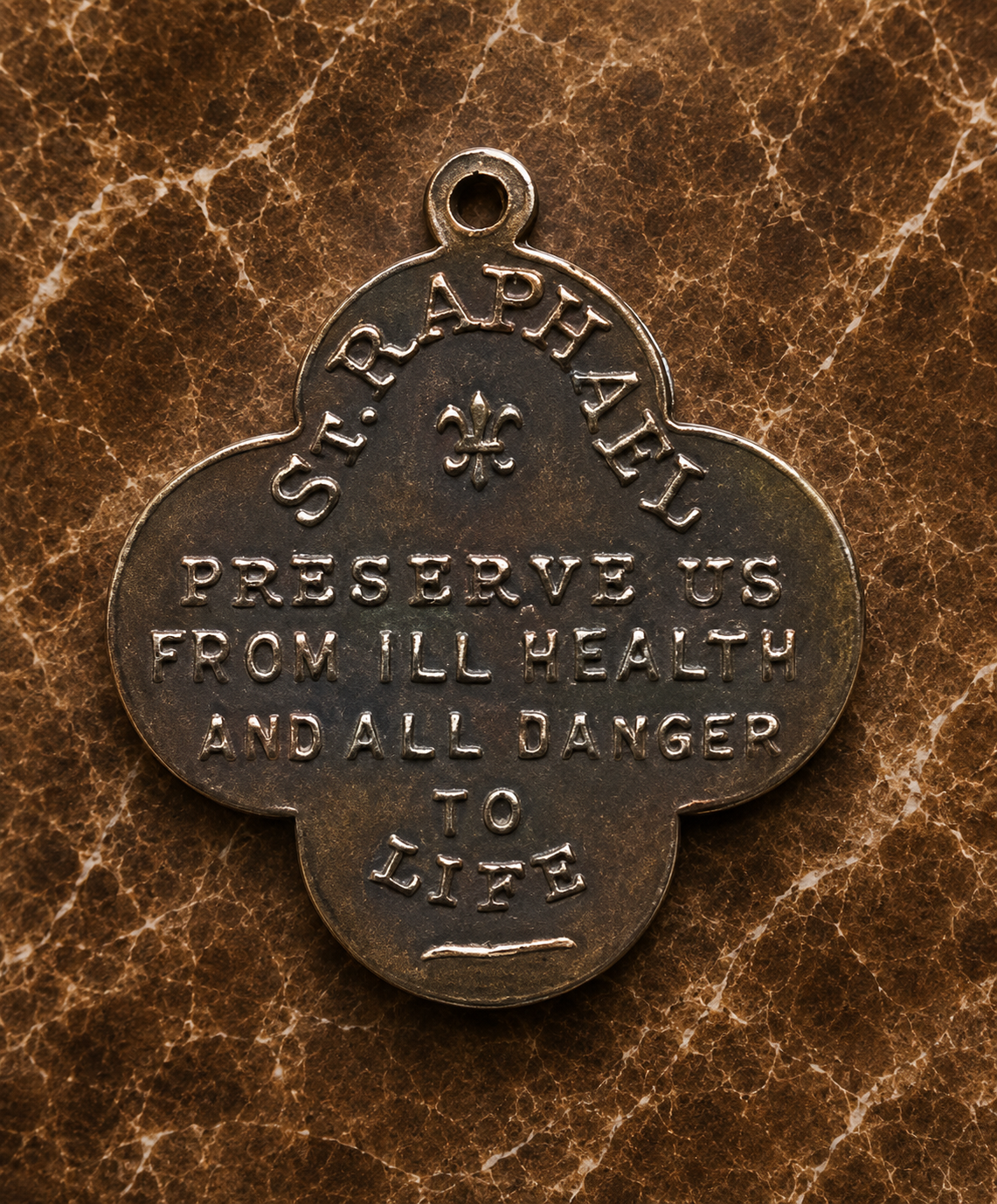 Bronze St. Raphael the Archangel Medal (cast from an antique)