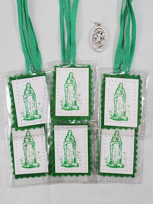 GREEN SCAPULAR PACKAGE for Cures and Conversions-package of 6