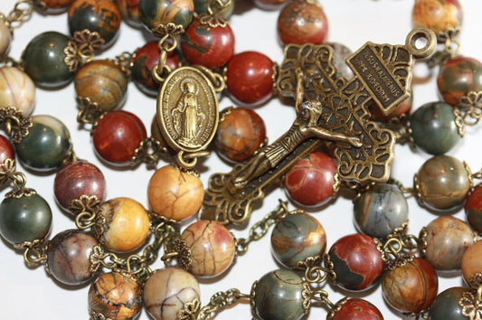 Handmade Heirloom Rosary with Pardon Crucifix- Pediatric Fundraiser